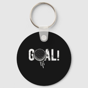 Funny Soccer Goal Golf Four Joke  Key Ring
