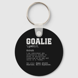 Funny Soccer Goalie Definition Projectiles 80mph J Key Ring