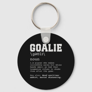 Funny Soccer Goalie Definition Smelly Gloves Goalk Key Ring