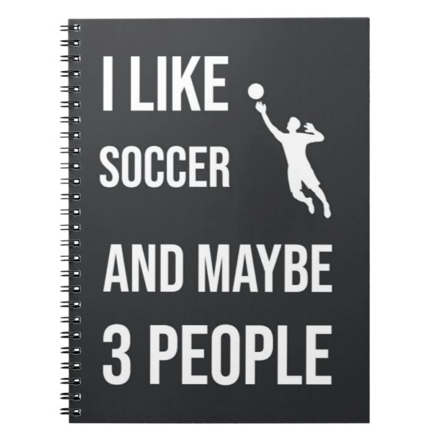 Funny Soccer Goalie Notebook (Front)
