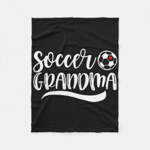 Funny Soccer Grandma Soccer Lover Mother's Day Fleece Blanket