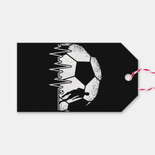 Funny Soccer Heartbeat Soccer Player Gift Tags