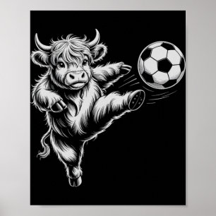 Funny Soccer Heifer What Part Cows Don't Understan Poster