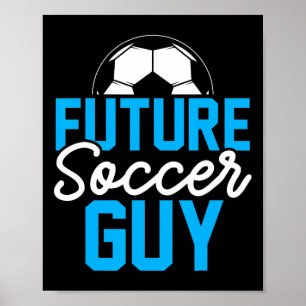 Funny Soccer Lover Birthday Graphic Boys Men Kids Poster
