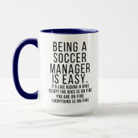 Funny Soccer Manager Mug