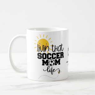 Funny SOCCER MOM Mothers Day Birthday Personalised Coffee Mug