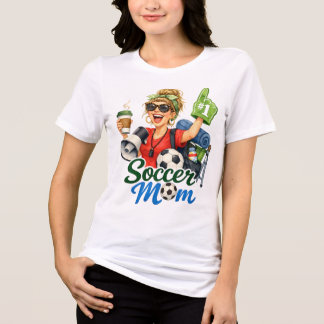Funny Soccer Mum  Tri-Blend Shirt