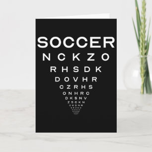Funny Soccer Opticians Board Joke  Card