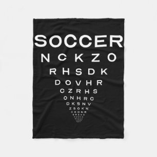 Funny Soccer Opticians Board Joke  Fleece Blanket