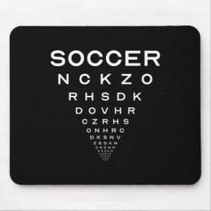 Funny Soccer Opticians Board Joke Mouse Pad