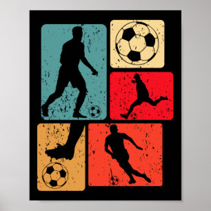 Funny Soccer Player Byll Game Enthousiast Boys Soc Poster