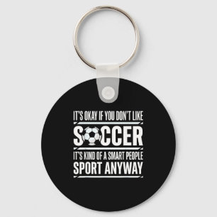 Funny Soccer Player Fans Boys Girls Game Day Socce Key Ring