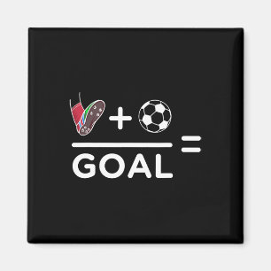 Funny Soccer Player Math Goal Lover Humor Boys Gir Magnet