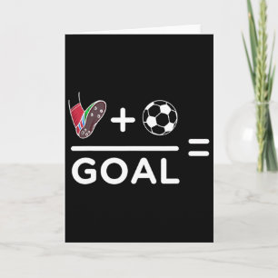 Funny Soccer Player Math Goal Lover Humour Boys Gi Card