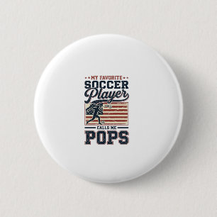 Funny Soccer Pops Vintage Engraving Shirt Design_1 6 Cm Round Badge