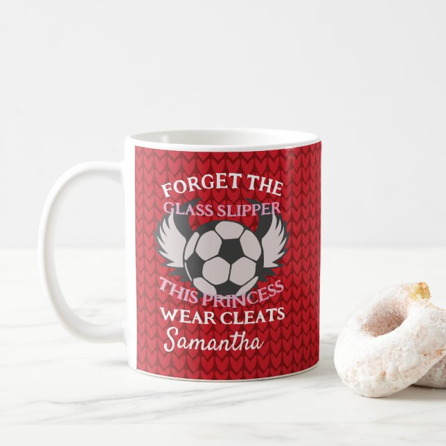 Funny soccer quote for girls soccer team  coffee mug (With Donut)