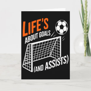 Funny Soccer Quote Life Goals Ists Motivation Scen Card
