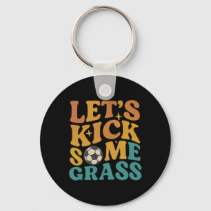 Funny Soccer Retro Vintage Let's Kick Some Gr  Key Ring