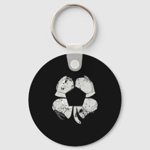 Funny Soccer Saint Patricks Day Vintage Ball Shamr Key Ring