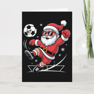 Funny Soccer Santa 67 Meme Christmas Xmas Pyjamas Card