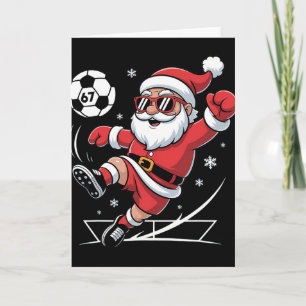 Funny Soccer Santa 67 Meme Christmas Xmas Pyjamas Card
