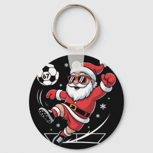 Funny Soccer Santa 67 Meme Christmas Xmas Pyjamas Key Ring