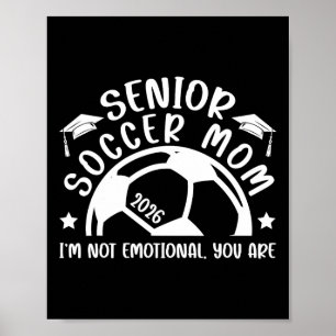 Funny Soccer Senior Mom 2026 Soccer Senior Mother Poster