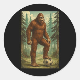 Funny Soccer Shirt For Boys Men Youth Soccer Playe Classic Round Sticker