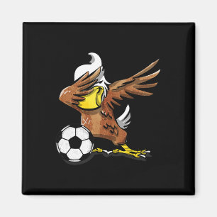 Funny Soccer T Shirt Dabbing Eagle Shirt Sport Gif Magnet