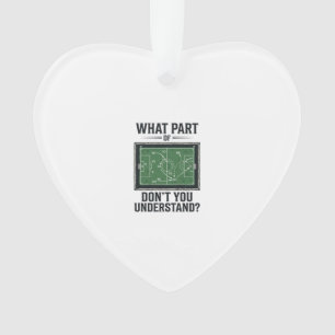 Funny Soccer Tactics Coach Vintage Shirt Design_1 Ornament
