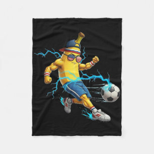 Funny Soccer Tee For Cool Youth, Kid Boys And Girl Fleece Blanket