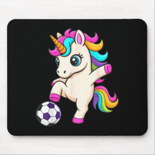 Funny Soccer Unicorn Just Girl Who Loves Winning M Mouse Pad