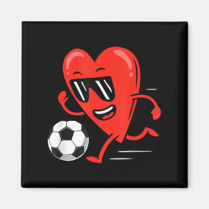 Funny Soccer Valentines Day Heart Boys Mens Sports Magnet