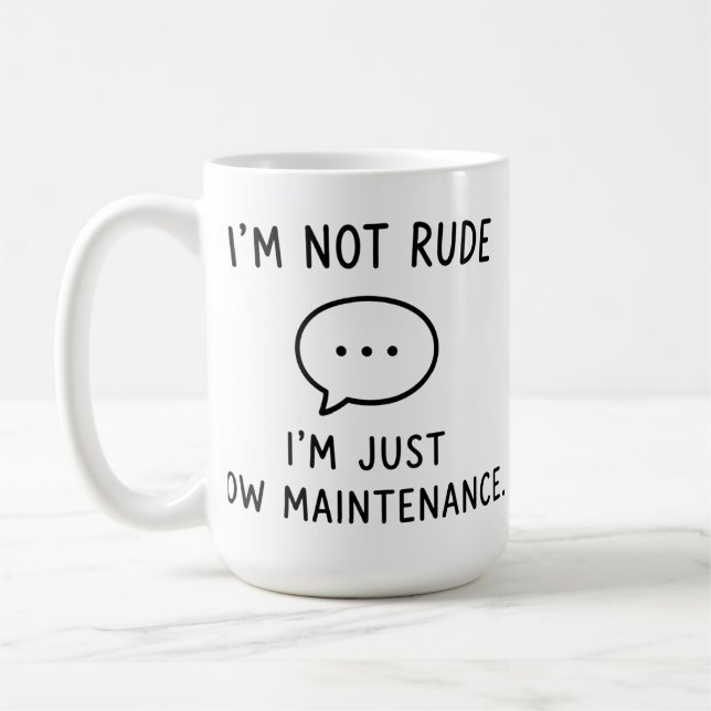 Funny Social Anxiety Coffee Mug for Introverts  (Left)