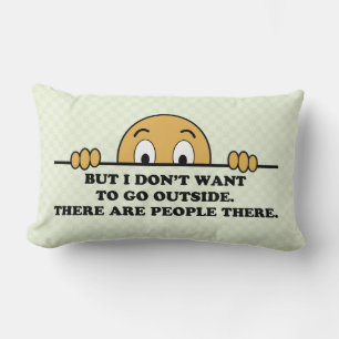 Funny Social Anxiety Coronavirus Lumbar Cushion