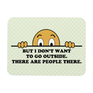 Funny Social Anxiety Coronavirus Magnet