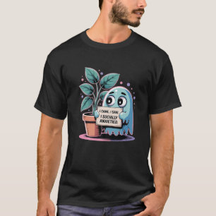 Funny Social Anxiety Introvert Nervous Shy Sociall T-Shirt
