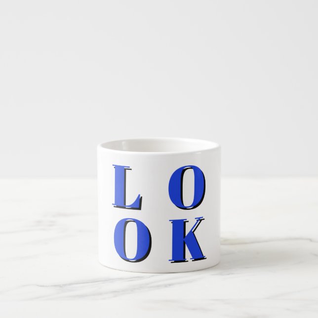 funny social cute cool design espresso cup (Front)