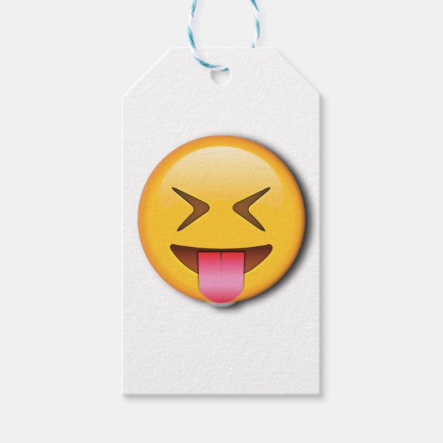 Funny Social Emoji Gift Tags (Front)