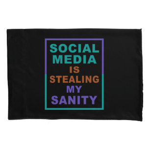 Funny “Social Media” pillow cases