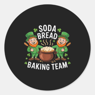 Funny Soda Bread Baking Team Irish Pastry Crew Hum Classic Round Sticker