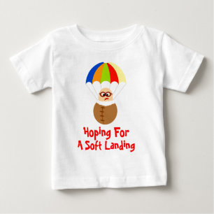 Funny Soft Landing Parachuting Baby Tee