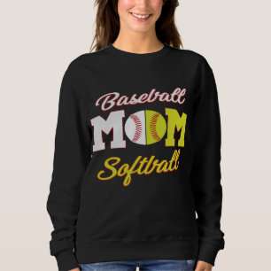 Funny Softball Baseball Mum for Women Sweatshirt