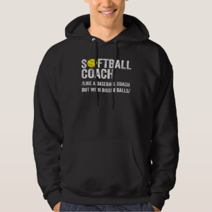 Funny Softball Coach Definition Dad & Mom Baseball Hoodie