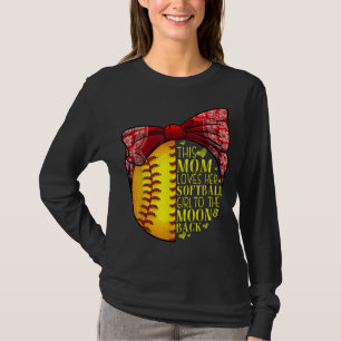Funny Softball Gift Mum Women Pitcher Catcher Girl T-Shirt