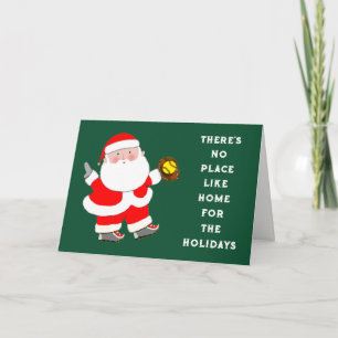 Funny Softball Holiday Christmas Cards