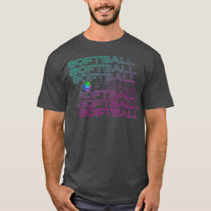 Funny Softball Player for Girls Youth and Teens  T-Shirt