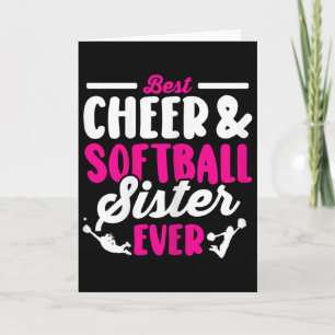 Funny Softll Cheer Lover Graphic Cheer Sister Soft Card