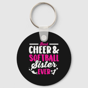Funny Softll Cheer Lover Graphic Cheer Sister Soft Key Ring