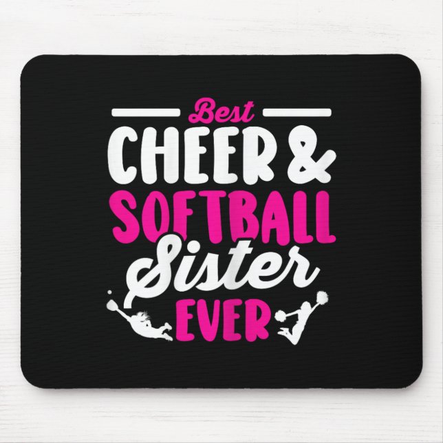 Funny Softll Cheer Lover Graphic Cheer Sister Soft Mouse Pad (Front)